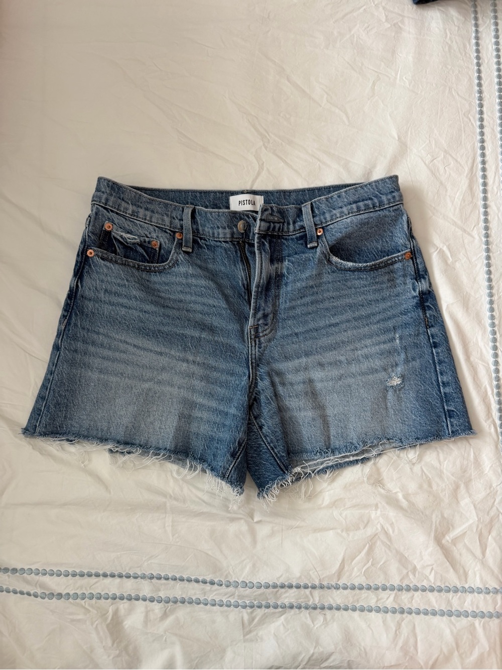 pistola Blue Denim Cutoff Shorts